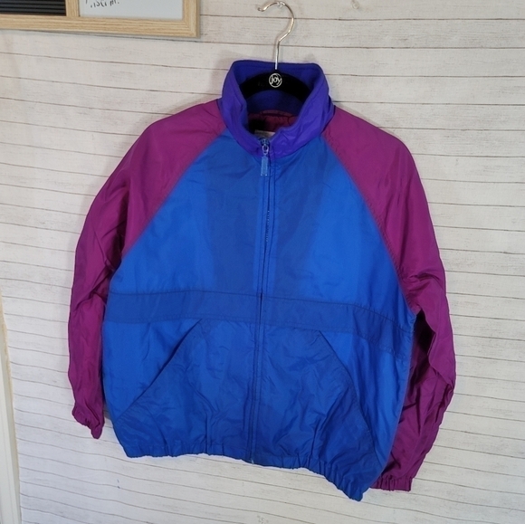 CABIN CREEK VINTAGE COLORBLOCK TRACK JACKET, SZ MEDIUM - Picture 1 of 12